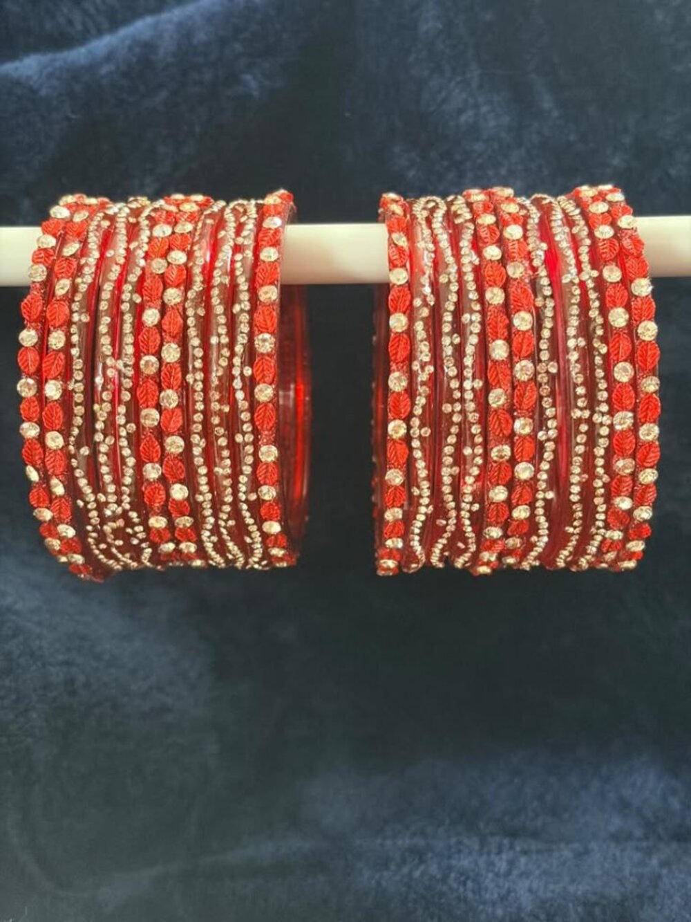 Women's Multi-Piece Rhinestone Bangle Set, Silver-Tone Textured Stackable Wrist